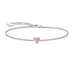 THOMAS SABO ARMBAND MIT HERZFÖRMIGEM ROSA STEIN
